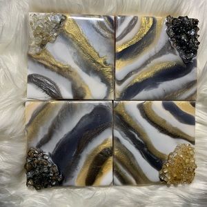 Crushed Glass Coasters